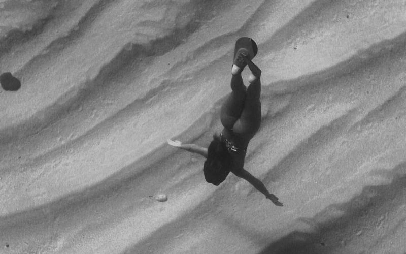 Person in a state of flow during outdoor movement session